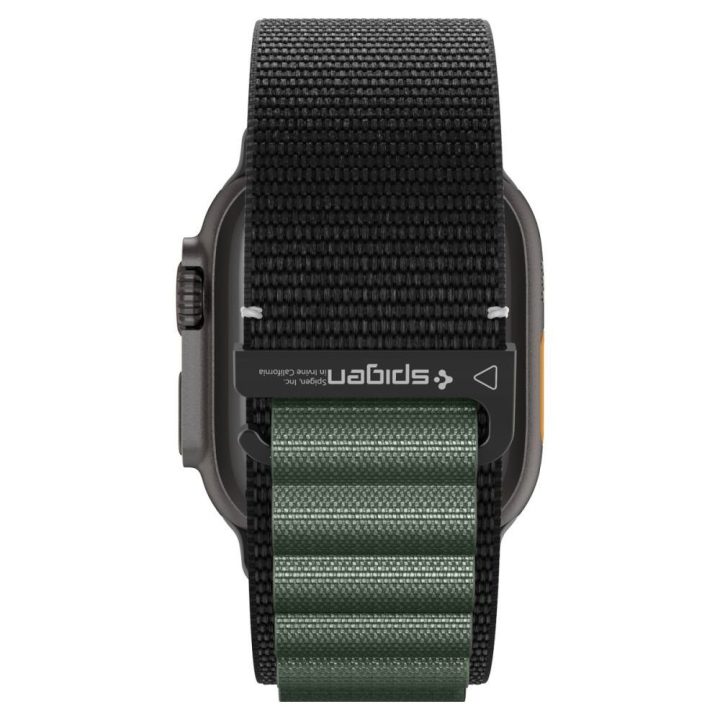 Išmaniojo laikrodžio dirželis Apple Watch 44–49 mm juodas ir žalias Spigen