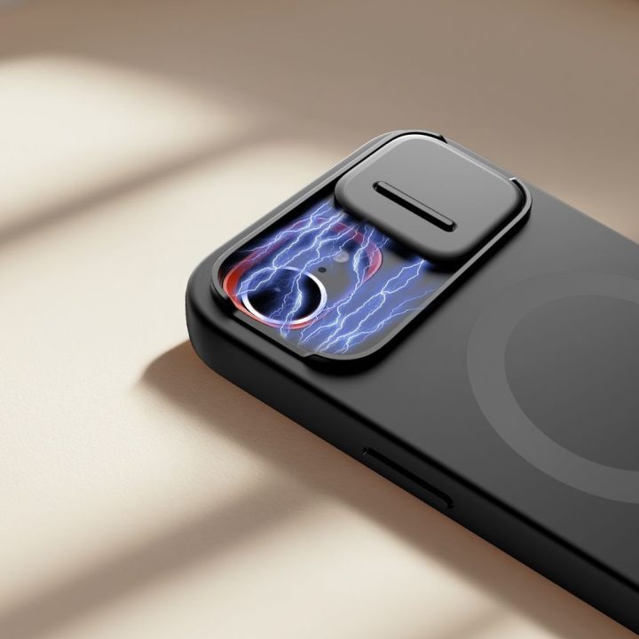 Telefono dėklas iPhone 16e juodas Kevlar MagSafe