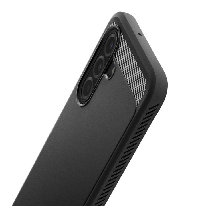 Telefono dėklas Samsung Galaxy A17 juodas matinis Spigen
