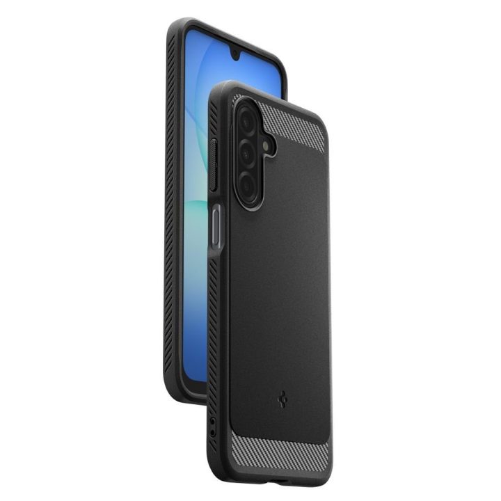 Telefono dėklas Samsung Galaxy A17 juodas matinis Spigen