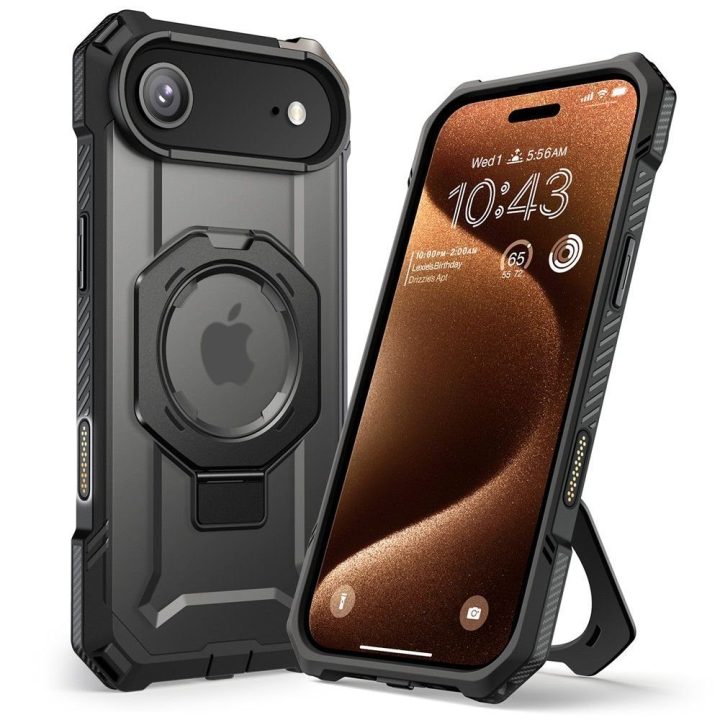 Telefono dėklas iPhone 17 juodas MagSafe Supcase