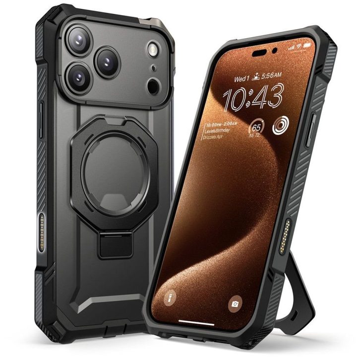 Telefono dėklas iPhone 17 Pro Max juodas MagSafe Supcase