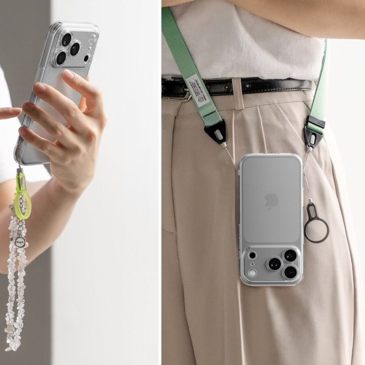 Telefono dėklas iPhone 17 Pro skaidrus Ringke Air