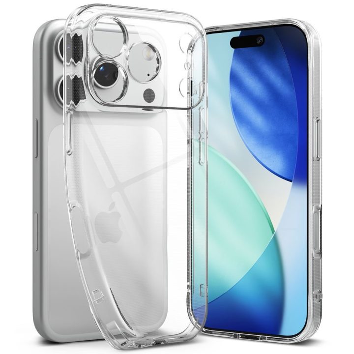 Telefono dėklas iPhone 17 Pro skaidrus Ringke Air
