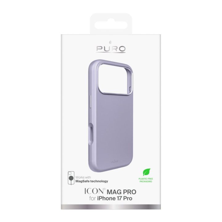 Telefono dėklas iPhone 17 Pro rožinis silikoninis MagSafe Puro
