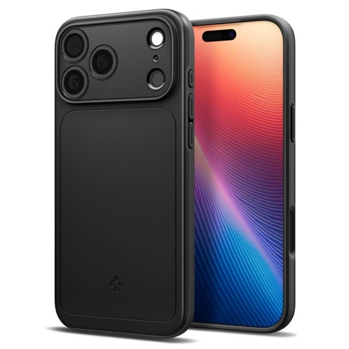 Telefono dėklas iPhone 17 Pro juodas MagSafe Spigen Thin Fit
