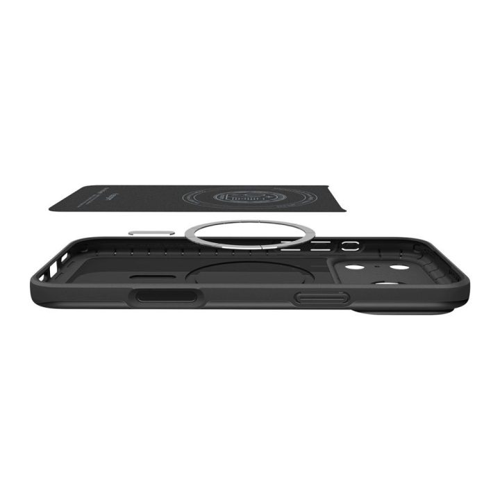 Telefono dėklas iPhone 17 Pro juodas MagSafe Spigen Thin Fit