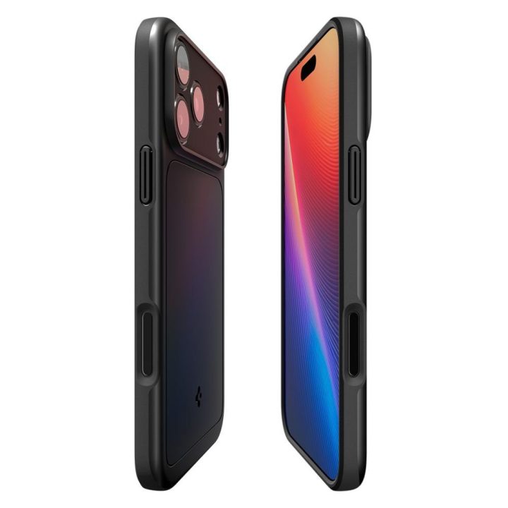 Telefono dėklas iPhone 17 Pro juodas MagSafe Spigen Thin Fit