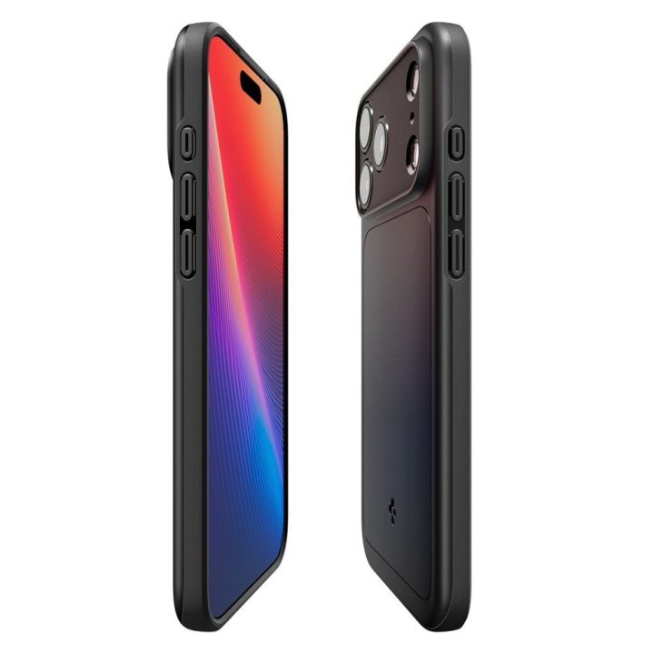 Telefono dėklas iPhone 17 Pro juodas MagSafe Spigen Thin Fit