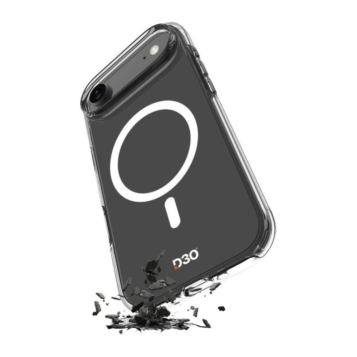 Telefono dėklas iPhone 17 Air skaidrus smūgiams atsparus MagSafe Puro