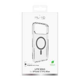 Telefono dėklas iPhone 17 Pro Max skaidrus MagSafe Puro