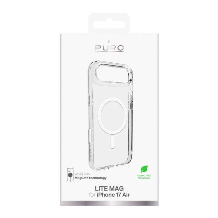 Telefono dėklas iPhone 17 Air skaidrus MagSafe Puro