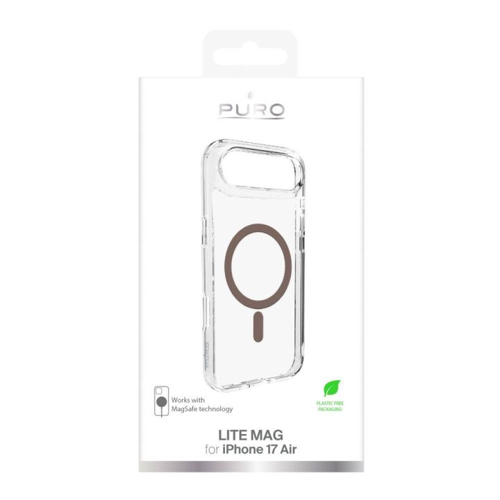 Telefono dėklas iPhone 17 Air skaidrus MagSafe Puro