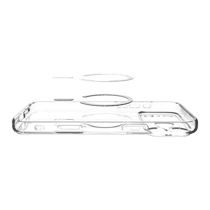 Telefono dėklas iPhone 17 Pro Max skaidrus MagSafe Spigen