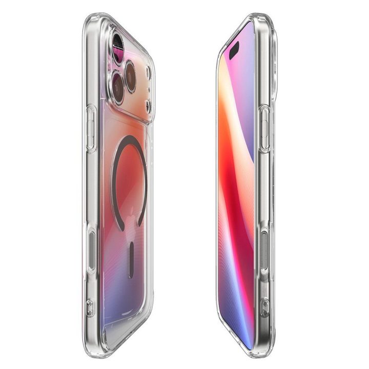 Telefono dėklas iPhone 17 Pro Max skaidrus MagSafe Spigen