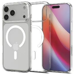 Telefono dėklas iPhone 17 Pro Max skaidrus su MagSafe Spigen