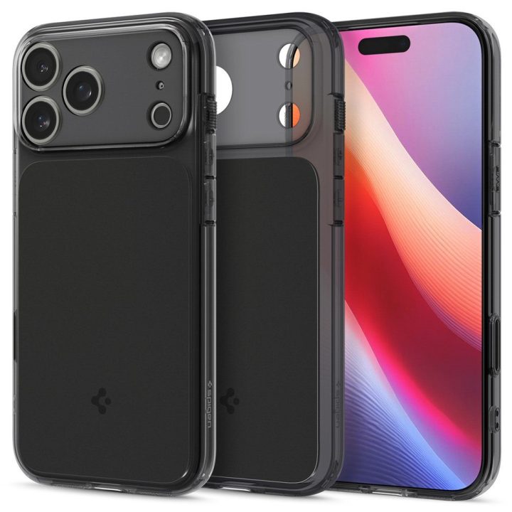Telefono dėklas iPhone 17 Pro Max juodas matinis MagSafe Spigen
