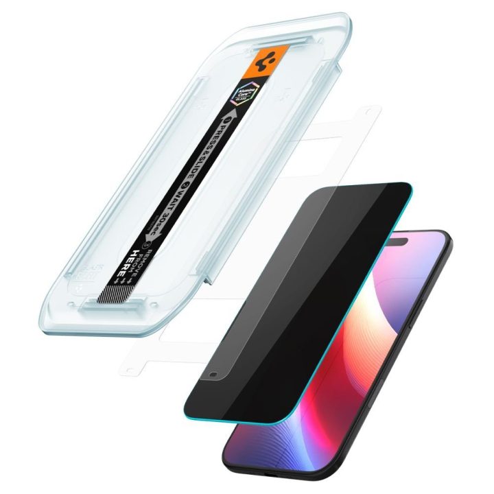 Grūdintas stiklas iPhone 17 Air privatumo 2 vnt. Spigen