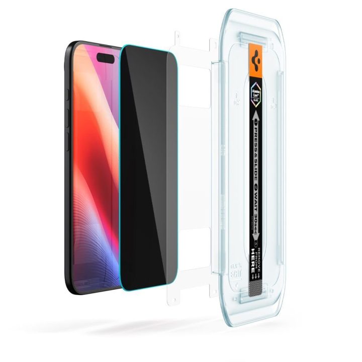 Grūdintas stiklas iPhone 17 Air privatumo 2 vnt. Spigen