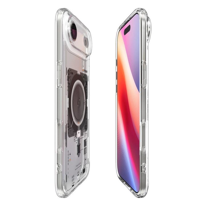 Telefono dėklas iPhone 17 skaidrus MagSafe Spigen