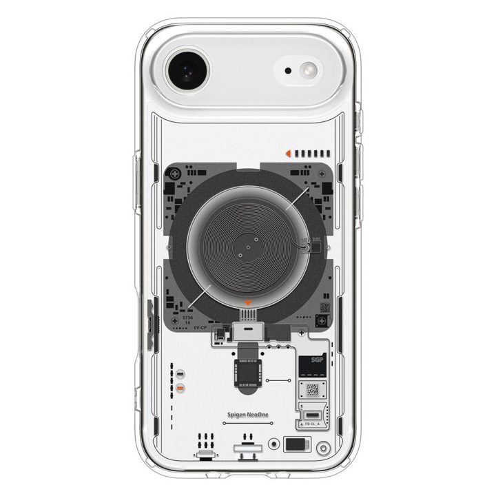Telefono dėklas iPhone 17 skaidrus MagSafe Spigen