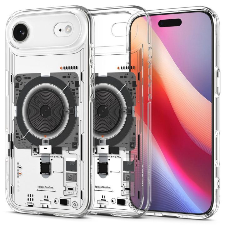 Telefono dėklas iPhone 17 skaidrus MagSafe Spigen