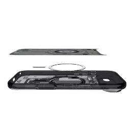Telefono dėklas iPhone 17 juodas MagSafe Spigen Ultra Hybrid Zero One