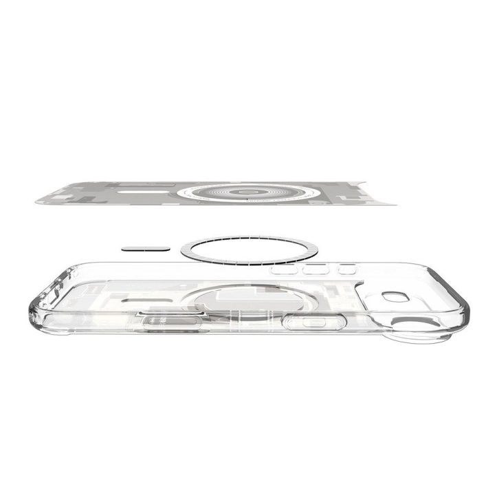 Telefono dėklas iPhone 17 skaidrus MagSafe Spigen