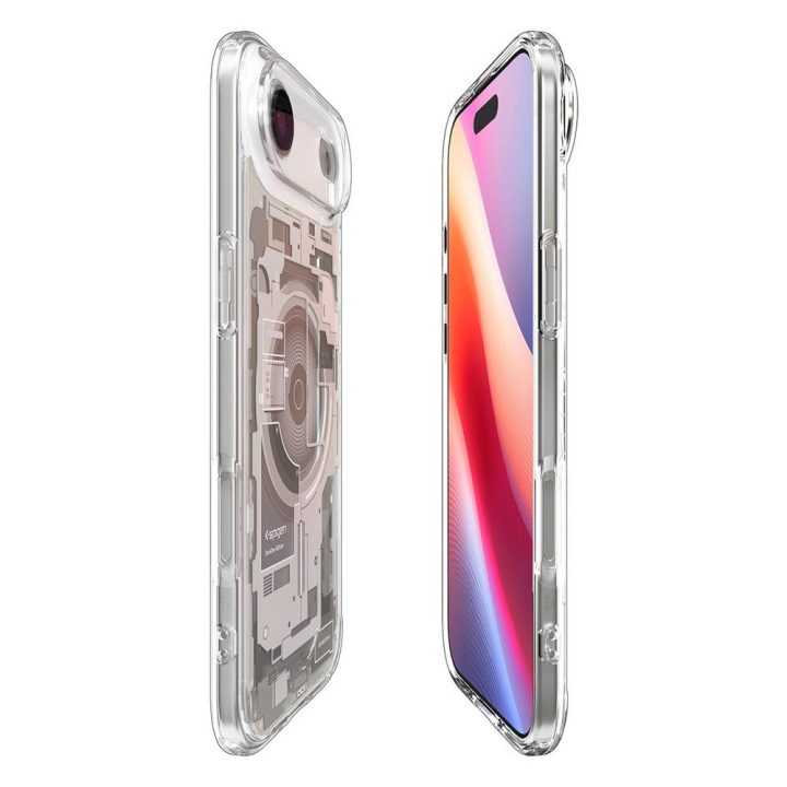 Telefono dėklas iPhone 17 skaidrus MagSafe Spigen