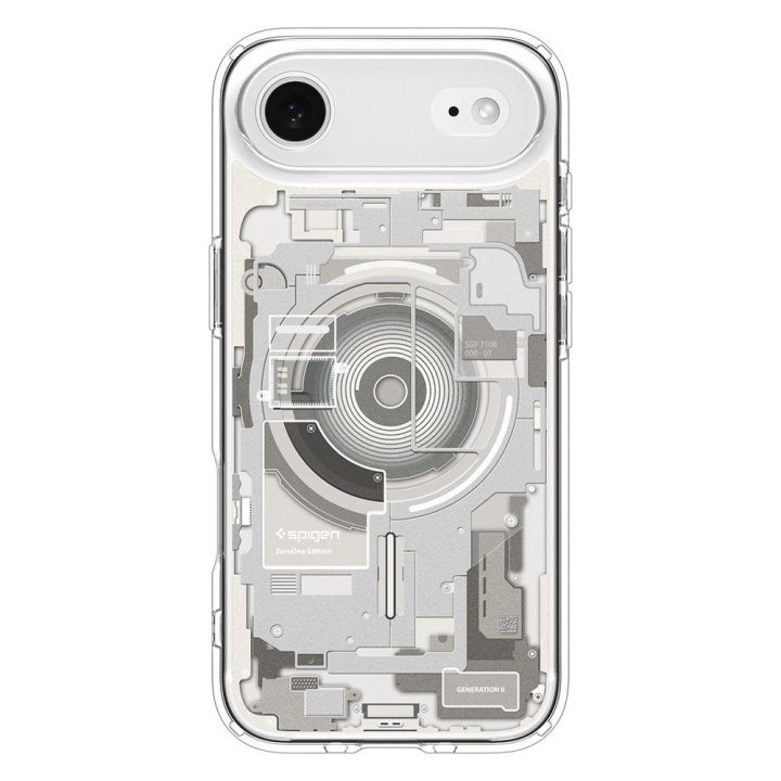 Telefono dėklas iPhone 17 skaidrus MagSafe Spigen