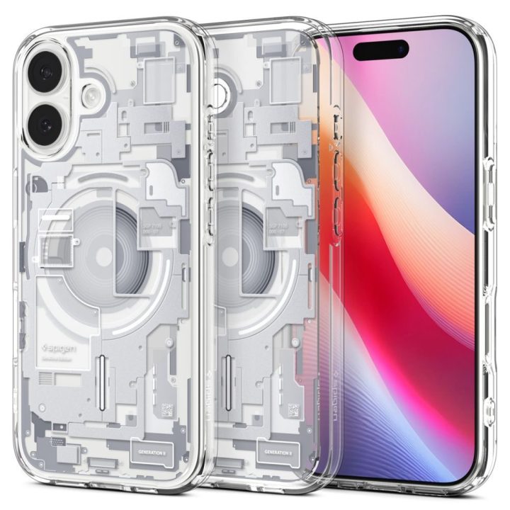 Telefono dėklas iPhone 17 skaidrus MagSafe Spigen