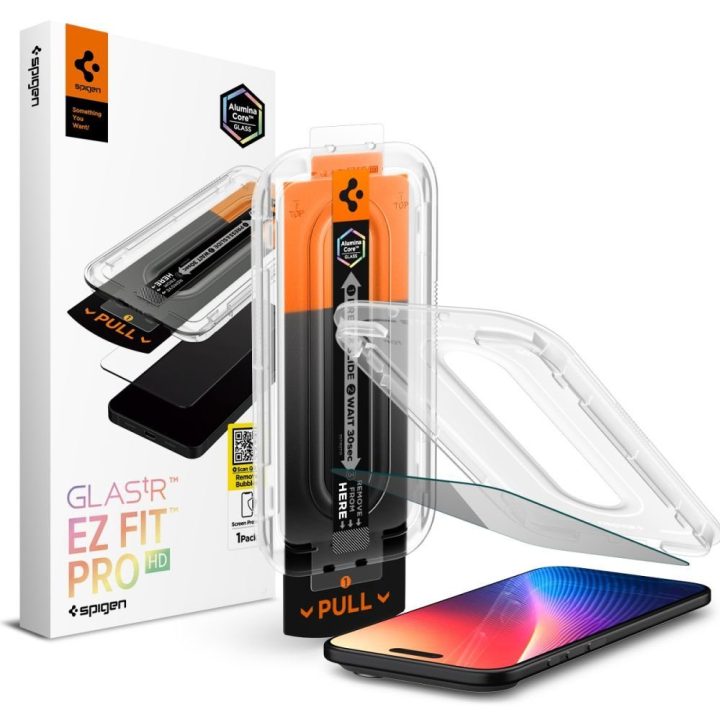 Grūdintas stiklas privatumo iPhone 17 Spigen Glas.TR EZ Fit