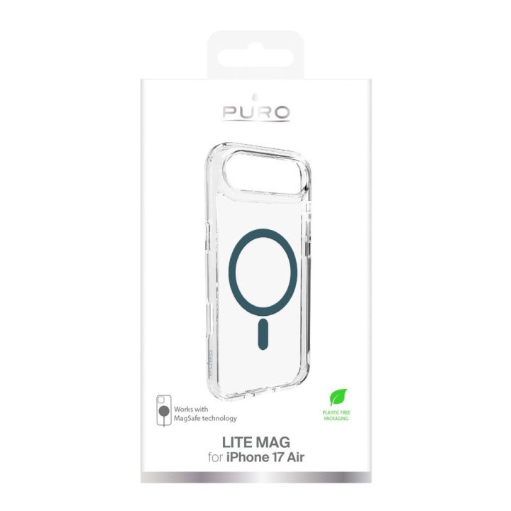 Telefono dėklas iPhone 17 Air skaidrus MagSafe Puro