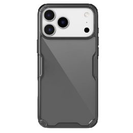 Telefono dėklas iPhone 17 Pro Max permatomas juodas Nillkin