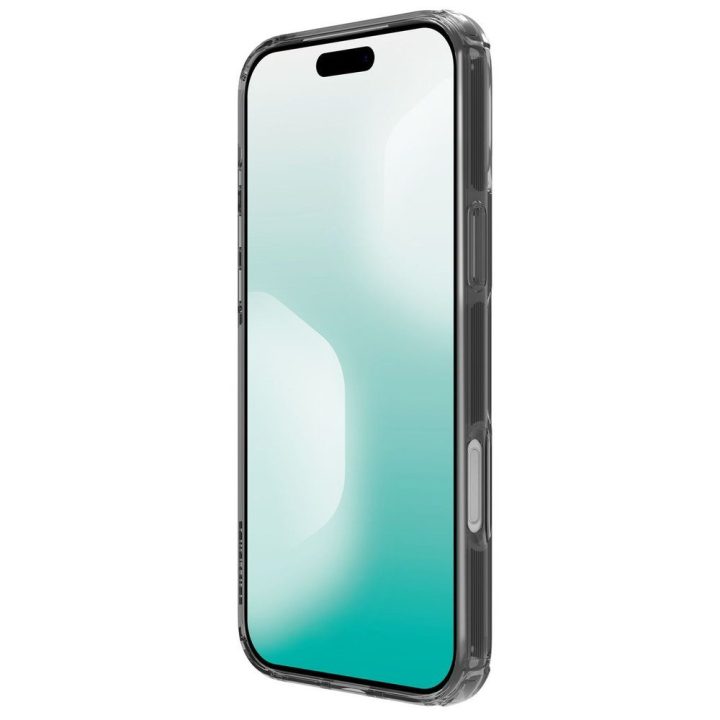 Telefono dėklas iPhone 17 Pro Max permatomas juodas Nillkin