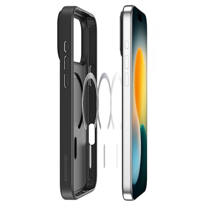 Telefono dėklas iPhone 17 Pro juodas MagSafe