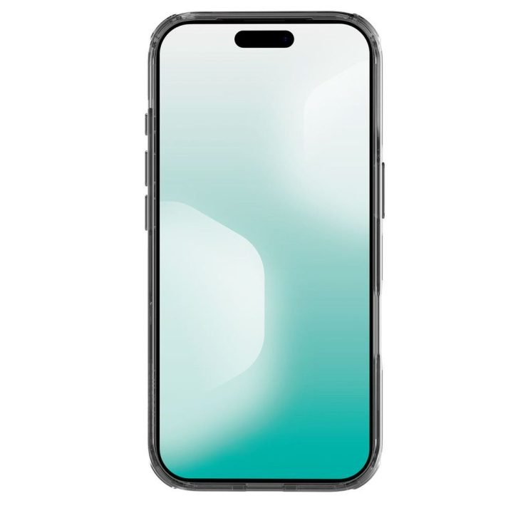 Telefono dėklas iPhone 17 permatomas juodas MagSafe Nillkin