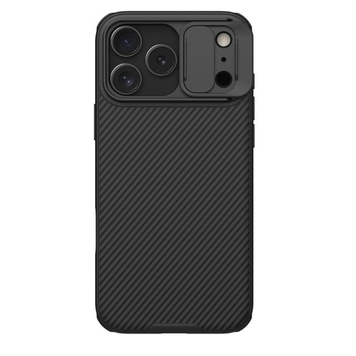 Telefono dėklas iPhone 17 Pro Max juodas MagSafe Nillkin