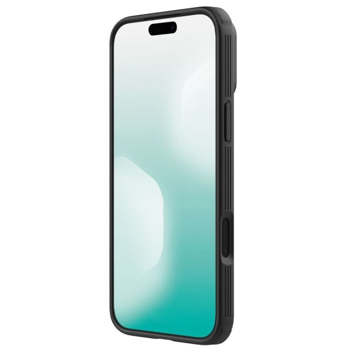 Telefono dėklas iPhone 17 Pro Max juodas MagSafe Nillkin