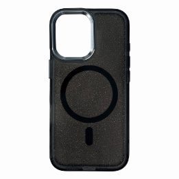 Telefono dėklas iPhone 17 Pro Max juodas blizgus MagSafe