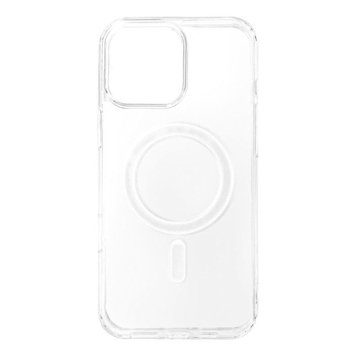Telefono dėklas iPhone 17 Pro skaidrus MagSafe suderinamas