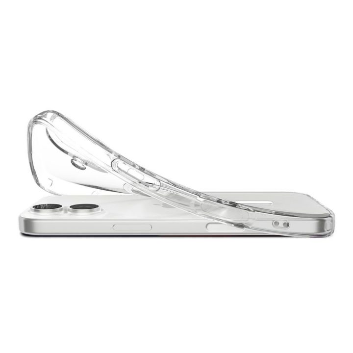 Telefono dėklas iPhone 17 skaidrus MagSafe Spigen