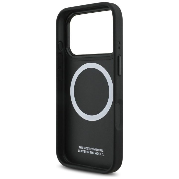 Telefono dėklas iPhone 17 Pro juodas MagSafe BMW M Tricolor