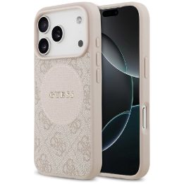 Telefono dėklas iPhone 17 Pro rožinis MagSafe Guess