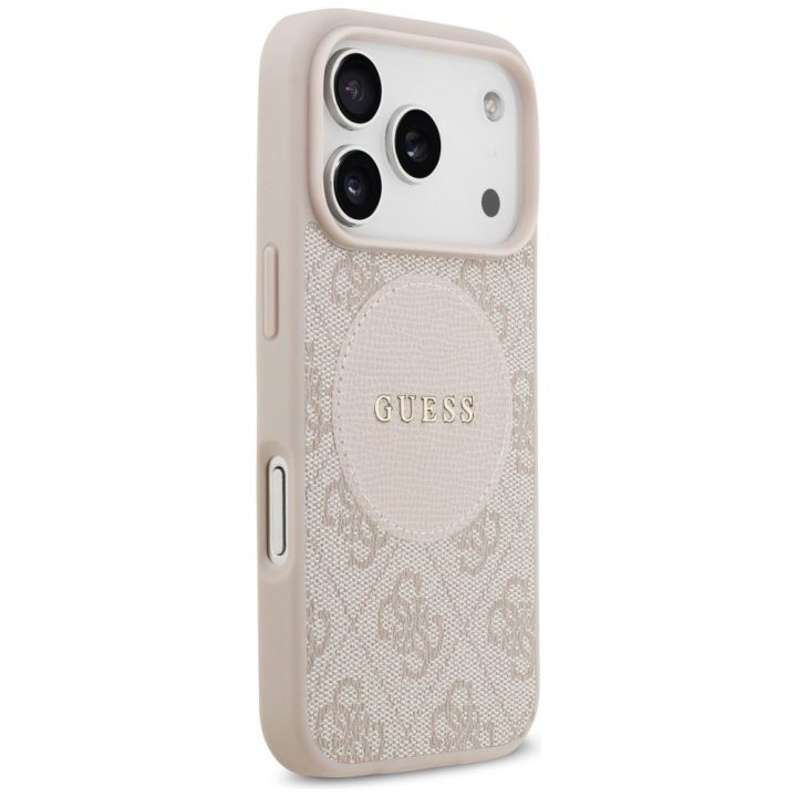 Telefono dėklas iPhone 17 Pro rožinis MagSafe Guess