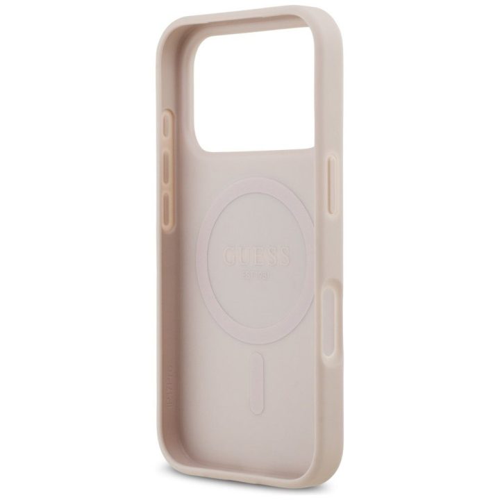 Telefono dėklas iPhone 17 Pro rožinis MagSafe Guess