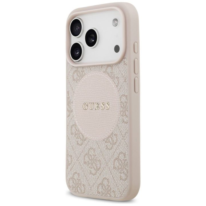 Telefono dėklas iPhone 17 Pro rožinis MagSafe Guess