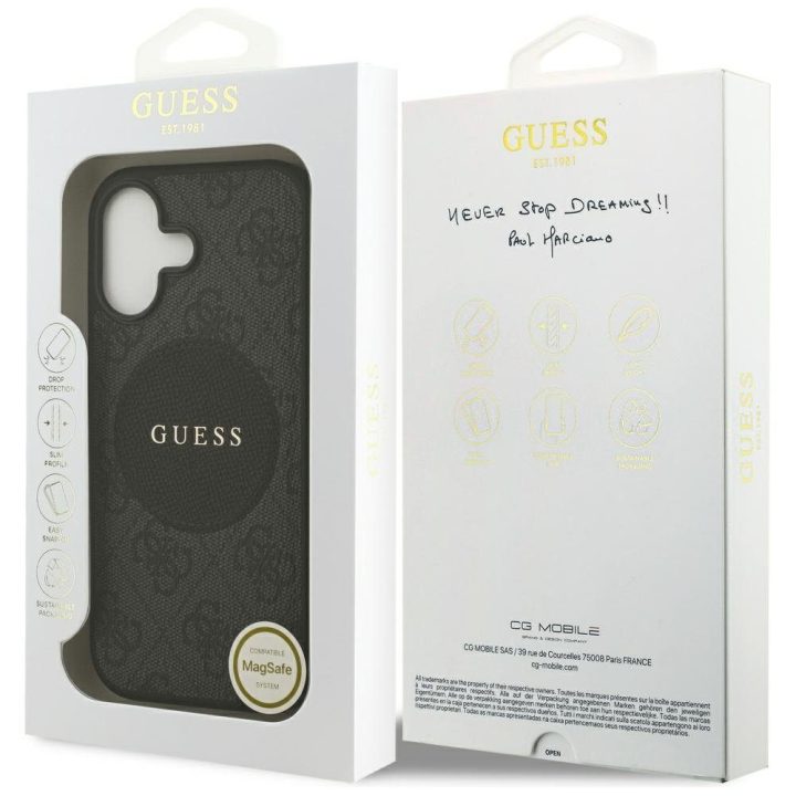 Telefono dėklas iPhone 17 juodas MagSafe Guess
