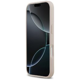Telefono dėklas iPhone 17 smėlio spalvos MagSafe Guess