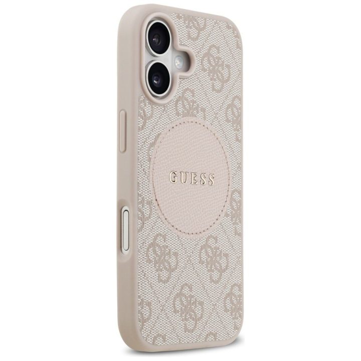 Telefono dėklas iPhone 17 smėlio spalvos MagSafe Guess